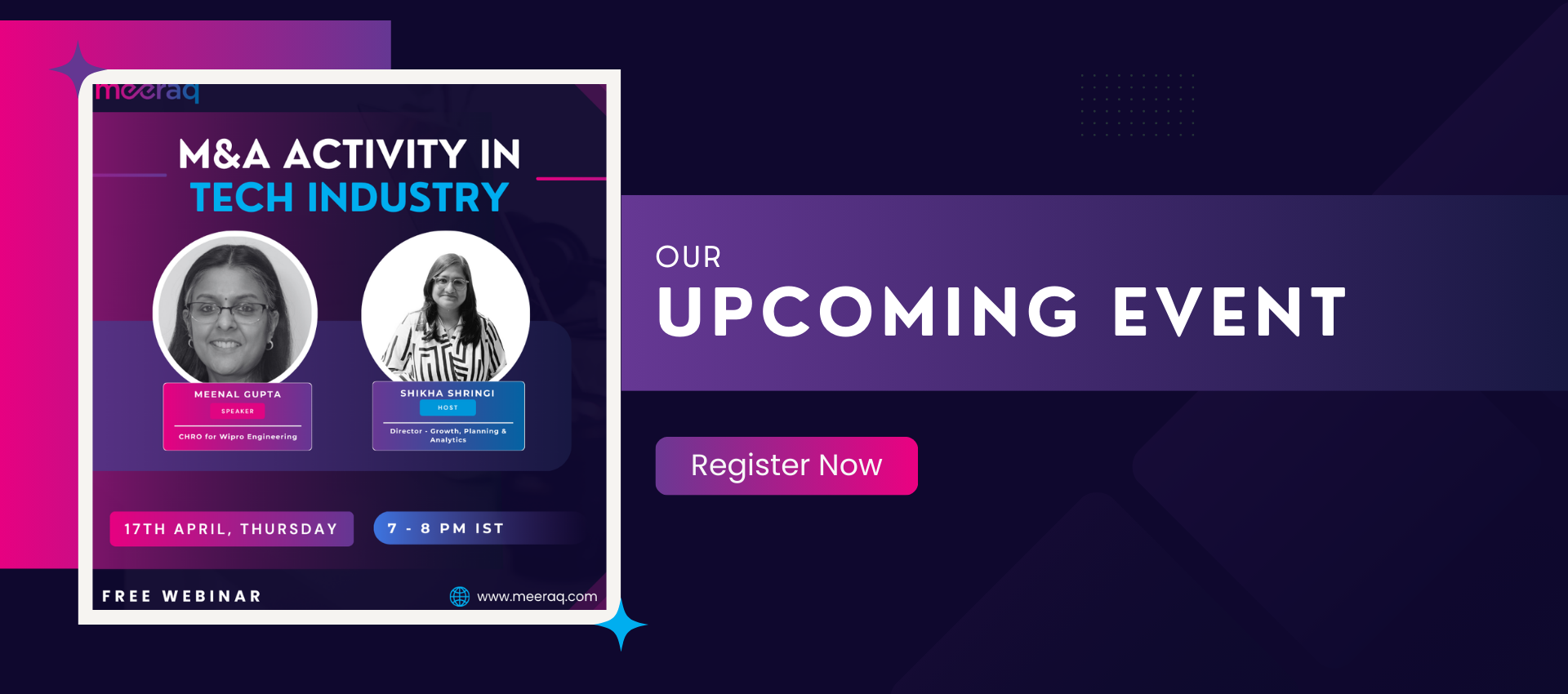 Meenal Gupta Upcoming Event (Website)